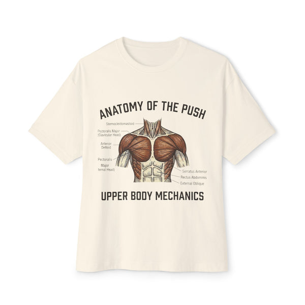 Anatomy of the Push Upper Body Mechanics Tee | Muscle Diagram Shirt