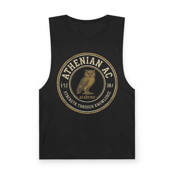 Athenian AC Owl Emblem Tank | Vintage Academy Badge Athletic Tank