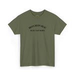 Iron Republic 'Built Not Born' Tee — Old-School Bodybuilding Shirt
