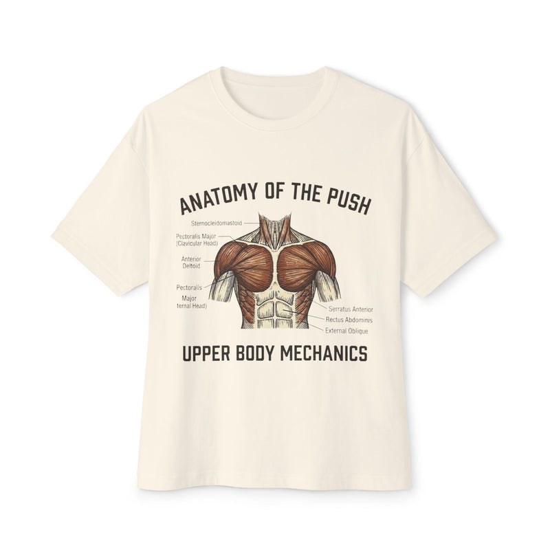 Anatomy of the Push Upper Body Mechanics Tee | Muscle Diagram Shirt