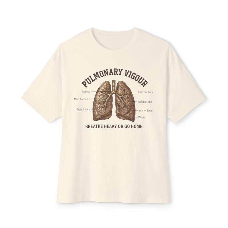 Pulmonary Vigour lungs illustration Tee | Breathe Heavy or Go Home