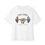 The Grip barbell illustration Tee | Weightlifting gym workout shirt